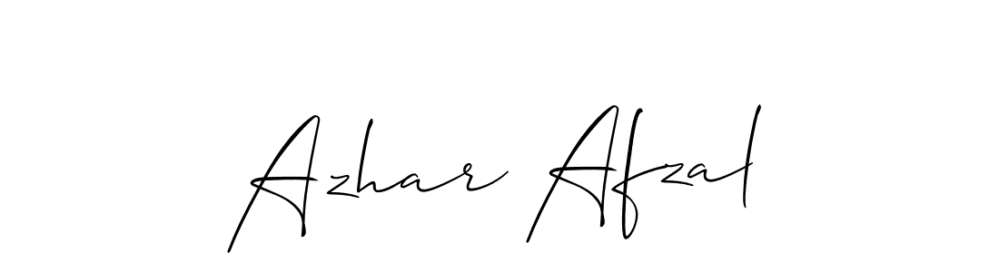 Azhar Afzal stylish signature style. Best Handwritten Sign (Allison_Script) for my name. Handwritten Signature Collection Ideas for my name Azhar Afzal. Azhar Afzal signature style 2 images and pictures png