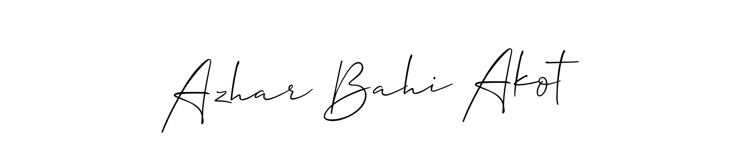 Make a beautiful signature design for name Azhar Bahi Akot. Use this online signature maker to create a handwritten signature for free. Azhar Bahi Akot signature style 2 images and pictures png