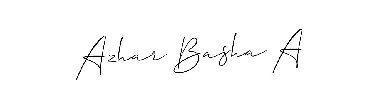 Similarly Allison_Script is the best handwritten signature design. Signature creator online .You can use it as an online autograph creator for name Azhar Basha A. Azhar Basha A signature style 2 images and pictures png