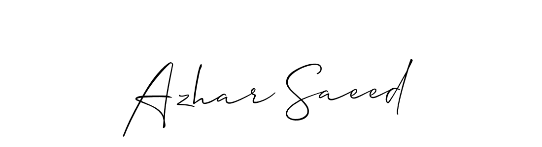 Make a beautiful signature design for name Azhar Saeed. Use this online signature maker to create a handwritten signature for free. Azhar Saeed signature style 2 images and pictures png