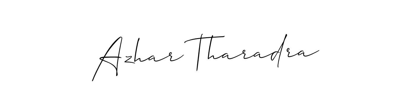 You can use this online signature creator to create a handwritten signature for the name Azhar Tharadra. This is the best online autograph maker. Azhar Tharadra signature style 2 images and pictures png