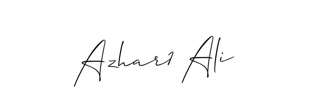 How to Draw Azhar1 Ali signature style? Allison_Script is a latest design signature styles for name Azhar1 Ali. Azhar1 Ali signature style 2 images and pictures png