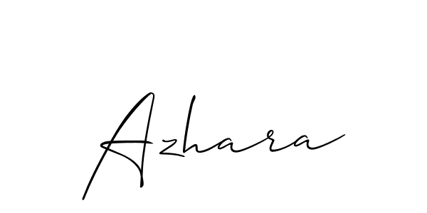 It looks lik you need a new signature style for name Azhara. Design unique handwritten (Allison_Script) signature with our free signature maker in just a few clicks. Azhara signature style 2 images and pictures png