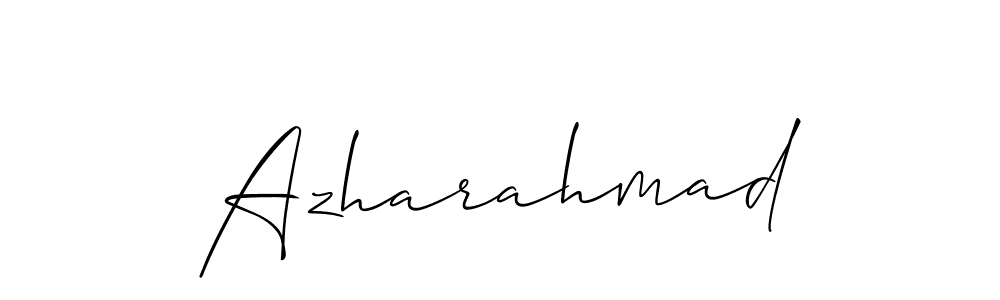 The best way (Allison_Script) to make a short signature is to pick only two or three words in your name. The name Azharahmad include a total of six letters. For converting this name. Azharahmad signature style 2 images and pictures png