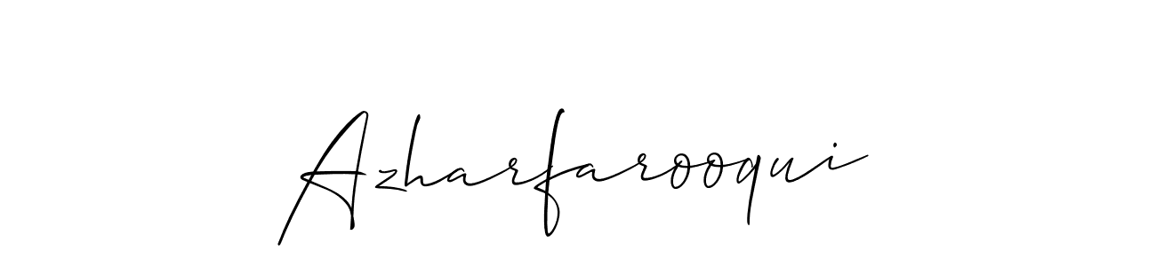 Similarly Allison_Script is the best handwritten signature design. Signature creator online .You can use it as an online autograph creator for name Azharfarooqui. Azharfarooqui signature style 2 images and pictures png