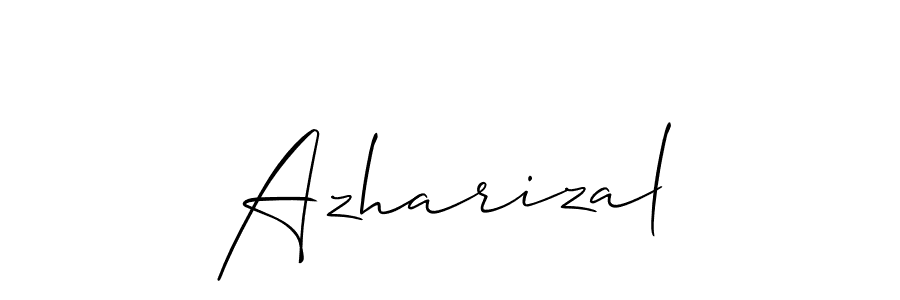 How to make Azharizal signature? Allison_Script is a professional autograph style. Create handwritten signature for Azharizal name. Azharizal signature style 2 images and pictures png