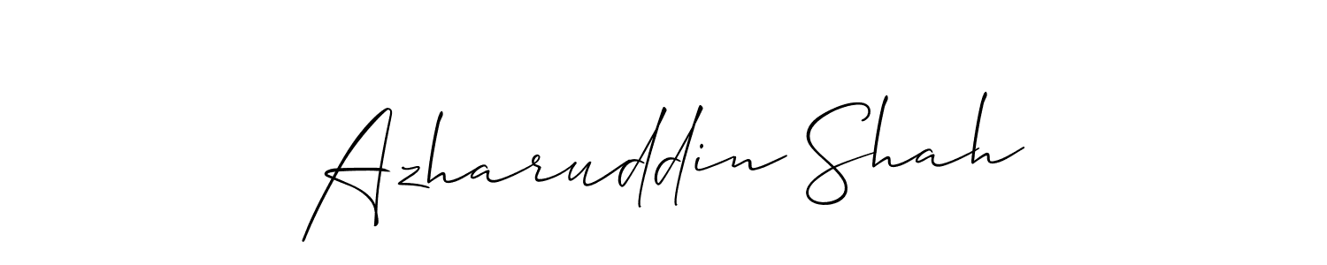 Allison_Script is a professional signature style that is perfect for those who want to add a touch of class to their signature. It is also a great choice for those who want to make their signature more unique. Get Azharuddin Shah name to fancy signature for free. Azharuddin Shah signature style 2 images and pictures png