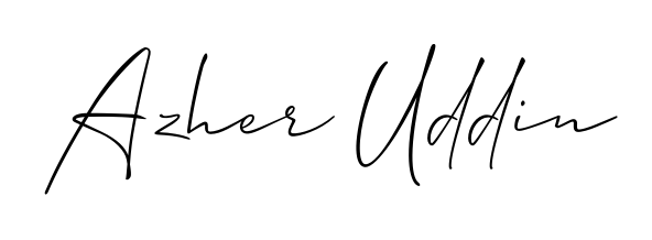 A classic penmanship look for Azher Uddin. The Allison_Script font brings timeless elegance and confidence to every signed document. Azher Uddin signature style 2 images and pictures png