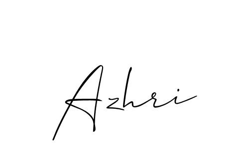 The best way (Allison_Script) to make a short signature is to pick only two or three words in your name. The name Azhri include a total of six letters. For converting this name. Azhri signature style 2 images and pictures png