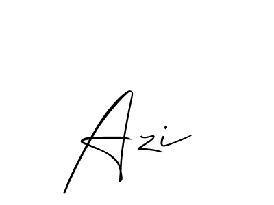 Also we have Azi  name is the best signature style. Create professional handwritten signature collection using Allison_Script autograph style. Azi  signature style 2 images and pictures png