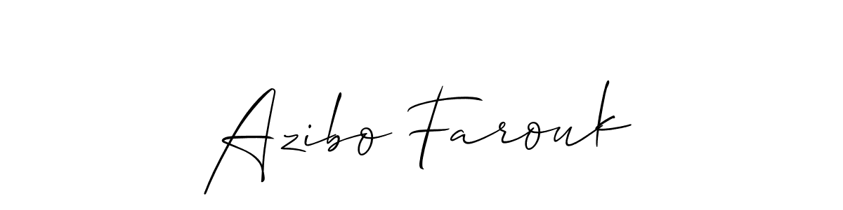 How to Draw Azibo Farouk signature style? Allison_Script is a latest design signature styles for name Azibo Farouk. Azibo Farouk signature style 2 images and pictures png