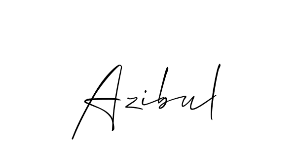 Create a beautiful signature design for name Azibul. With this signature (Allison_Script) fonts, you can make a handwritten signature for free. Azibul signature style 2 images and pictures png