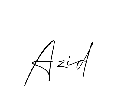 Create a beautiful signature design for name Azid. With this signature (Allison_Script) fonts, you can make a handwritten signature for free. Azid signature style 2 images and pictures png