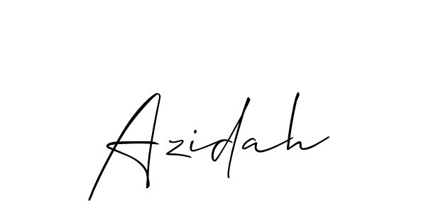 Best and Professional Signature Style for Azidah. Allison_Script Best Signature Style Collection. Azidah signature style 2 images and pictures png