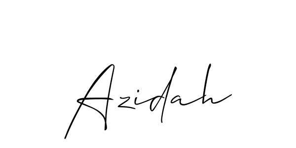 Best and Professional Signature Style for Azidah. Allison_Script Best Signature Style Collection. Azidah signature style 2 images and pictures png