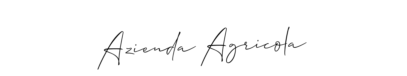 Similarly Allison_Script is the best handwritten signature design. Signature creator online .You can use it as an online autograph creator for name Azienda Agricola. Azienda Agricola signature style 2 images and pictures png