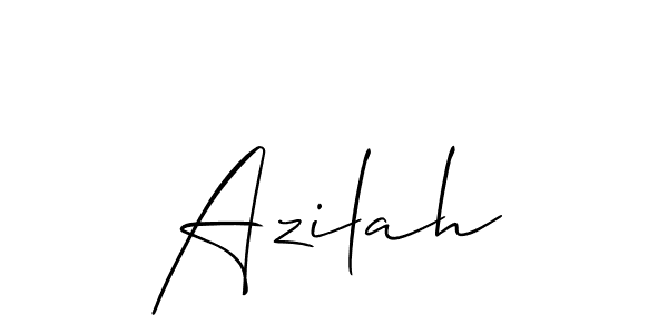 Also we have Azilah name is the best signature style. Create professional handwritten signature collection using Allison_Script autograph style. Azilah signature style 2 images and pictures png