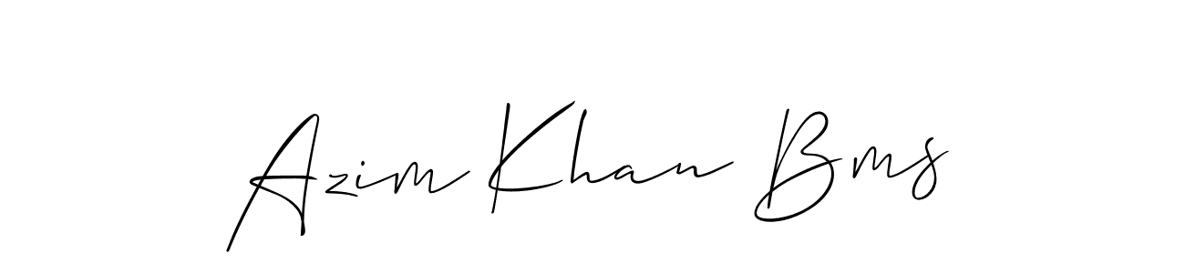 This is the best signature style for the Azim Khan Bms name. Also you like these signature font (Allison_Script). Mix name signature. Azim Khan Bms signature style 2 images and pictures png