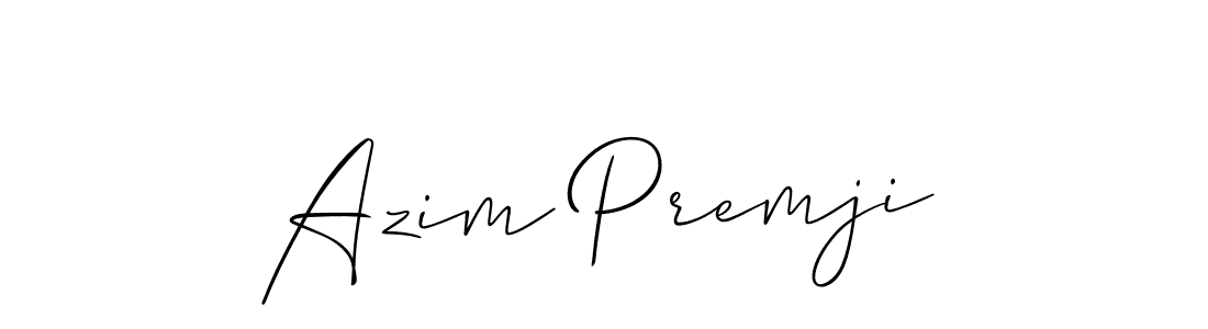 Also we have Azim Premji name is the best signature style. Create professional handwritten signature collection using Allison_Script autograph style. Azim Premji signature style 2 images and pictures png