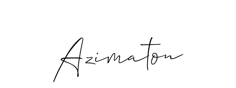 Best and Professional Signature Style for Azimaton. Allison_Script Best Signature Style Collection. Azimaton signature style 2 images and pictures png