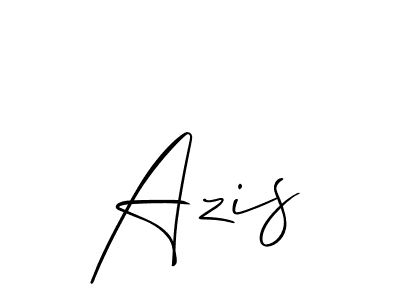 Make a beautiful signature design for name Azis. Use this online signature maker to create a handwritten signature for free. Azis signature style 2 images and pictures png