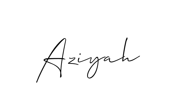 You should practise on your own different ways (Allison_Script) to write your name (Aziyah) in signature. don't let someone else do it for you. Aziyah signature style 2 images and pictures png