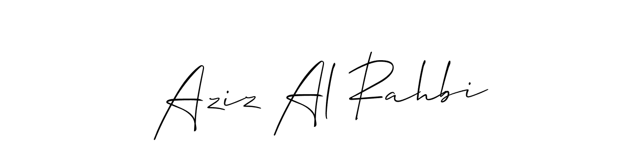 How to make Aziz Al Rahbi signature? Allison_Script is a professional autograph style. Create handwritten signature for Aziz Al Rahbi name. Aziz Al Rahbi signature style 2 images and pictures png