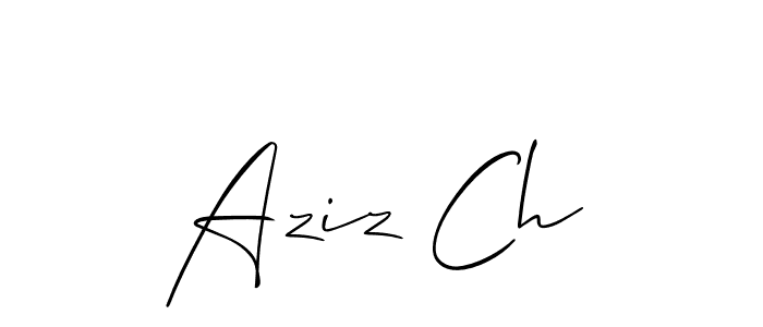 Make a short Aziz Ch signature style. Manage your documents anywhere anytime using Allison_Script. Create and add eSignatures, submit forms, share and send files easily. Aziz Ch signature style 2 images and pictures png