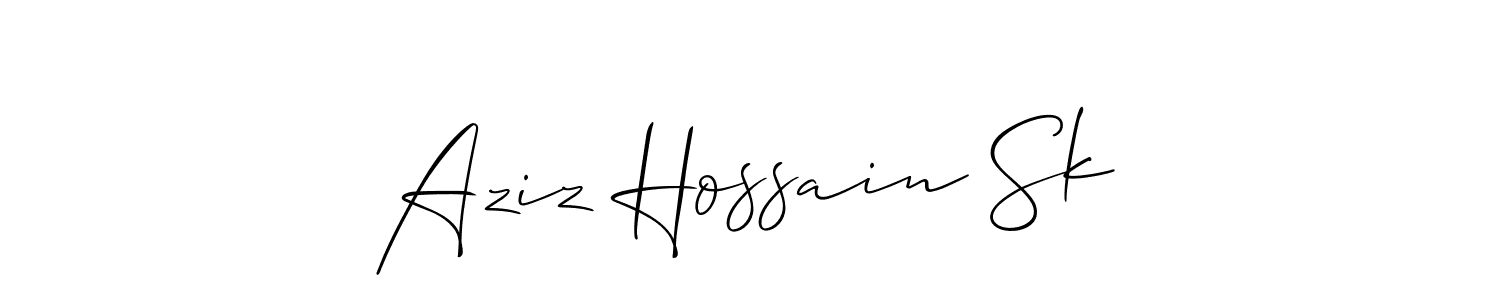 Here are the top 10 professional signature styles for the name Aziz Hossain Sk. These are the best autograph styles you can use for your name. Aziz Hossain Sk signature style 2 images and pictures png