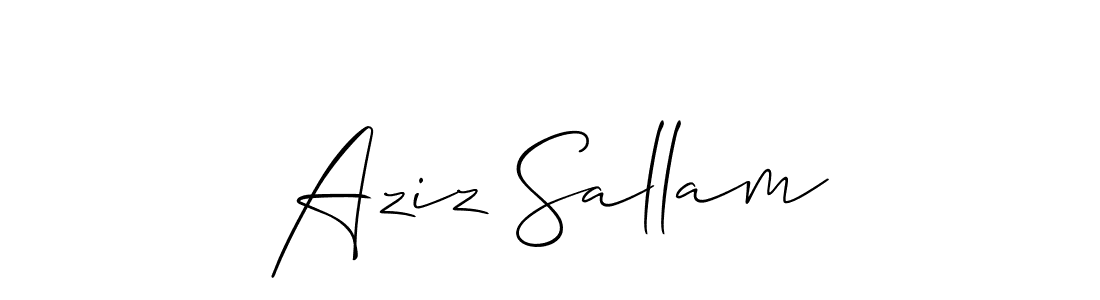 Once you've used our free online signature maker to create your best signature Allison_Script style, it's time to enjoy all of the benefits that Aziz Sallam name signing documents. Aziz Sallam signature style 2 images and pictures png