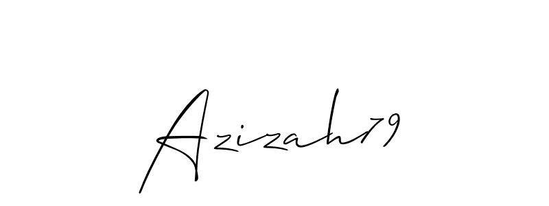 It looks lik you need a new signature style for name Azizah79. Design unique handwritten (Allison_Script) signature with our free signature maker in just a few clicks. Azizah79 signature style 2 images and pictures png