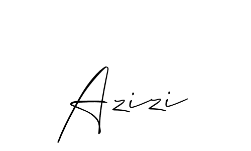 How to make Azizi name signature. Use Allison_Script style for creating short signs online. This is the latest handwritten sign. Azizi signature style 2 images and pictures png