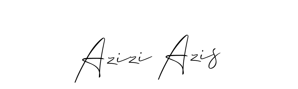 Make a beautiful signature design for name Azizi Azis. Use this online signature maker to create a handwritten signature for free. Azizi Azis signature style 2 images and pictures png