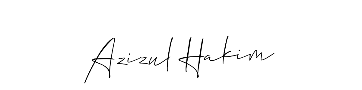 It looks lik you need a new signature style for name Azizul Hakim. Design unique handwritten (Allison_Script) signature with our free signature maker in just a few clicks. Azizul Hakim signature style 2 images and pictures png