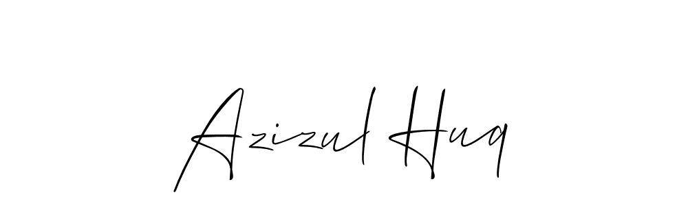 Design your own signature with our free online signature maker. With this signature software, you can create a handwritten (Allison_Script) signature for name Azizul Huq. Azizul Huq signature style 2 images and pictures png