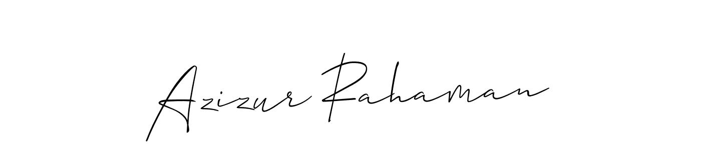 Also we have Azizur Rahaman name is the best signature style. Create professional handwritten signature collection using Allison_Script autograph style. Azizur Rahaman signature style 2 images and pictures png