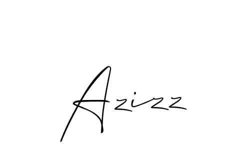Also You can easily find your signature by using the search form. We will create Azizz name handwritten signature images for you free of cost using Allison_Script sign style. Azizz signature style 2 images and pictures png