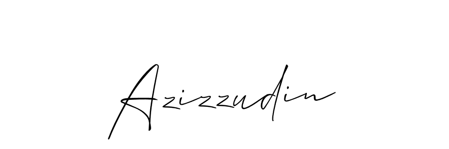 It looks lik you need a new signature style for name Azizzudin. Design unique handwritten (Allison_Script) signature with our free signature maker in just a few clicks. Azizzudin signature style 2 images and pictures png