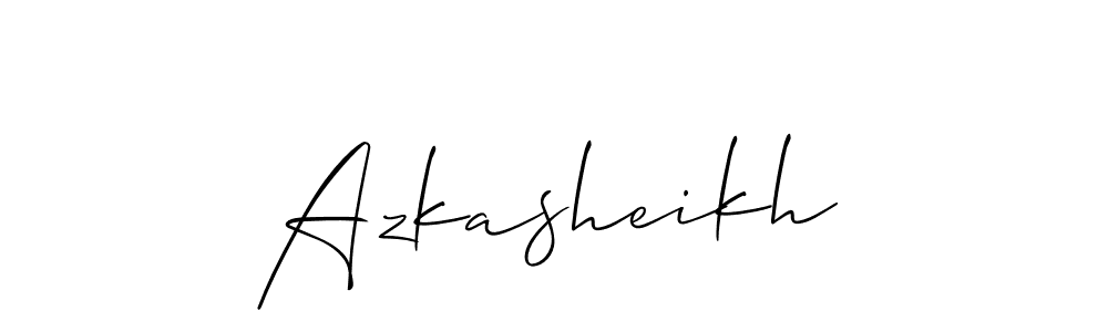 Once you've used our free online signature maker to create your best signature Allison_Script style, it's time to enjoy all of the benefits that Azkasheikh name signing documents. Azkasheikh signature style 2 images and pictures png