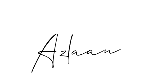 Also we have Azlaan name is the best signature style. Create professional handwritten signature collection using Allison_Script autograph style. Azlaan signature style 2 images and pictures png