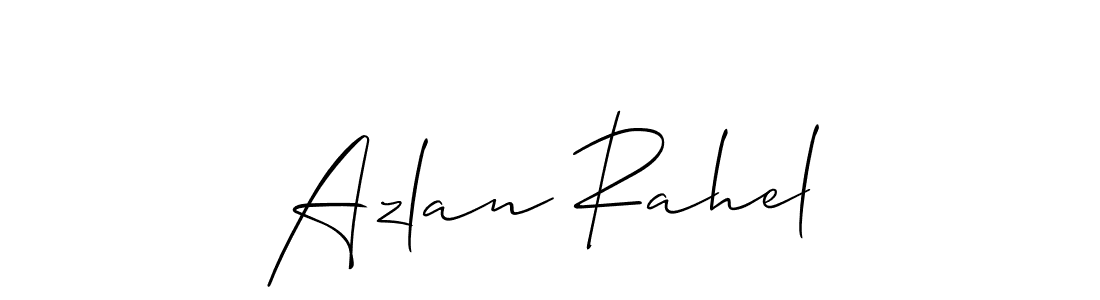Make a beautiful signature design for name Azlan Rahel. Use this online signature maker to create a handwritten signature for free. Azlan Rahel signature style 2 images and pictures png