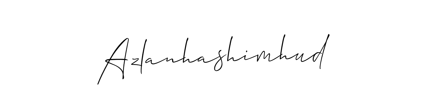 How to make Azlanhashimhud signature? Allison_Script is a professional autograph style. Create handwritten signature for Azlanhashimhud name. Azlanhashimhud signature style 2 images and pictures png