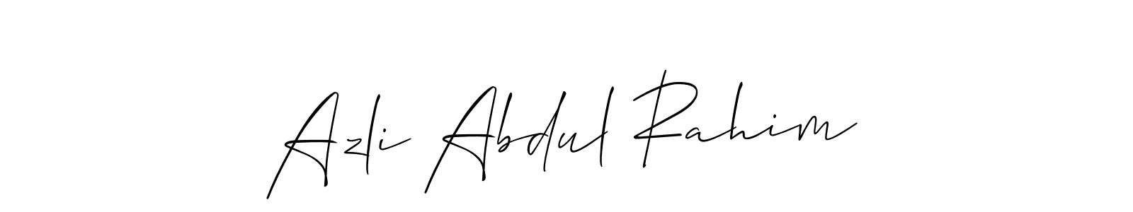 How to Draw Azli Abdul Rahim signature style? Allison_Script is a latest design signature styles for name Azli Abdul Rahim. Azli Abdul Rahim signature style 2 images and pictures png