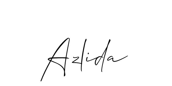 It looks lik you need a new signature style for name Azlida. Design unique handwritten (Allison_Script) signature with our free signature maker in just a few clicks. Azlida signature style 2 images and pictures png