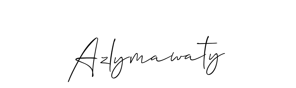 Design your own signature with our free online signature maker. With this signature software, you can create a handwritten (Allison_Script) signature for name Azlymawaty. Azlymawaty signature style 2 images and pictures png