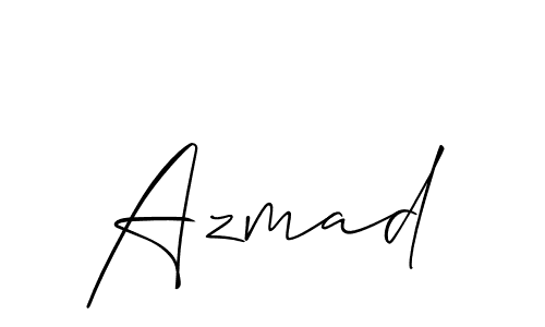 Also we have Azmad name is the best signature style. Create professional handwritten signature collection using Allison_Script autograph style. Azmad signature style 2 images and pictures png