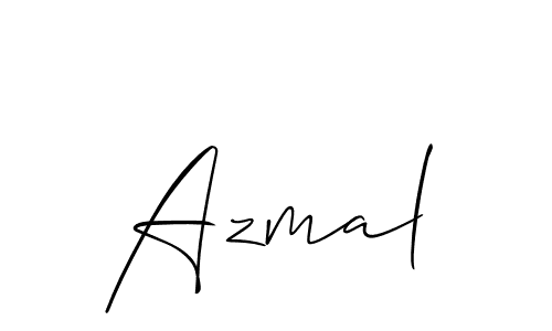 Create a beautiful signature design for name Azmal. With this signature (Allison_Script) fonts, you can make a handwritten signature for free. Azmal signature style 2 images and pictures png