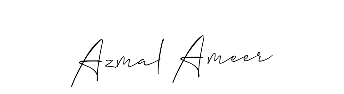 It looks lik you need a new signature style for name Azmal Ameer. Design unique handwritten (Allison_Script) signature with our free signature maker in just a few clicks. Azmal Ameer signature style 2 images and pictures png