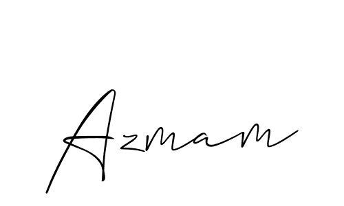 Azmam stylish signature style. Best Handwritten Sign (Allison_Script) for my name. Handwritten Signature Collection Ideas for my name Azmam. Azmam signature style 2 images and pictures png