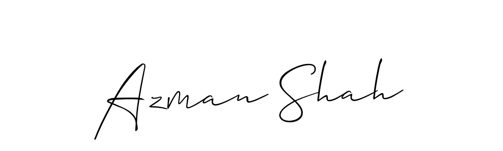 Also we have Azman Shah name is the best signature style. Create professional handwritten signature collection using Allison_Script autograph style. Azman Shah signature style 2 images and pictures png